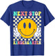 Next Stop Kindergarten Preschool Graduation Graduate 2025 T-Shirt - T-Shirt | Royal