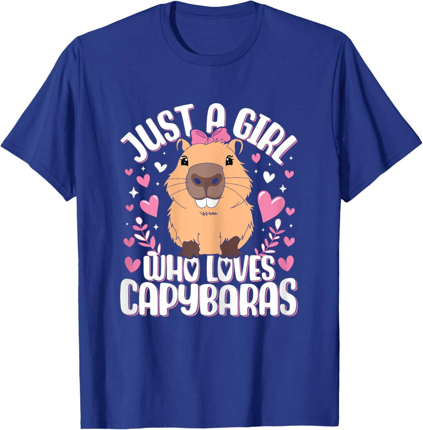 Just a Girl who loves Capybaras T-Shirt - T-Shirt | Royal