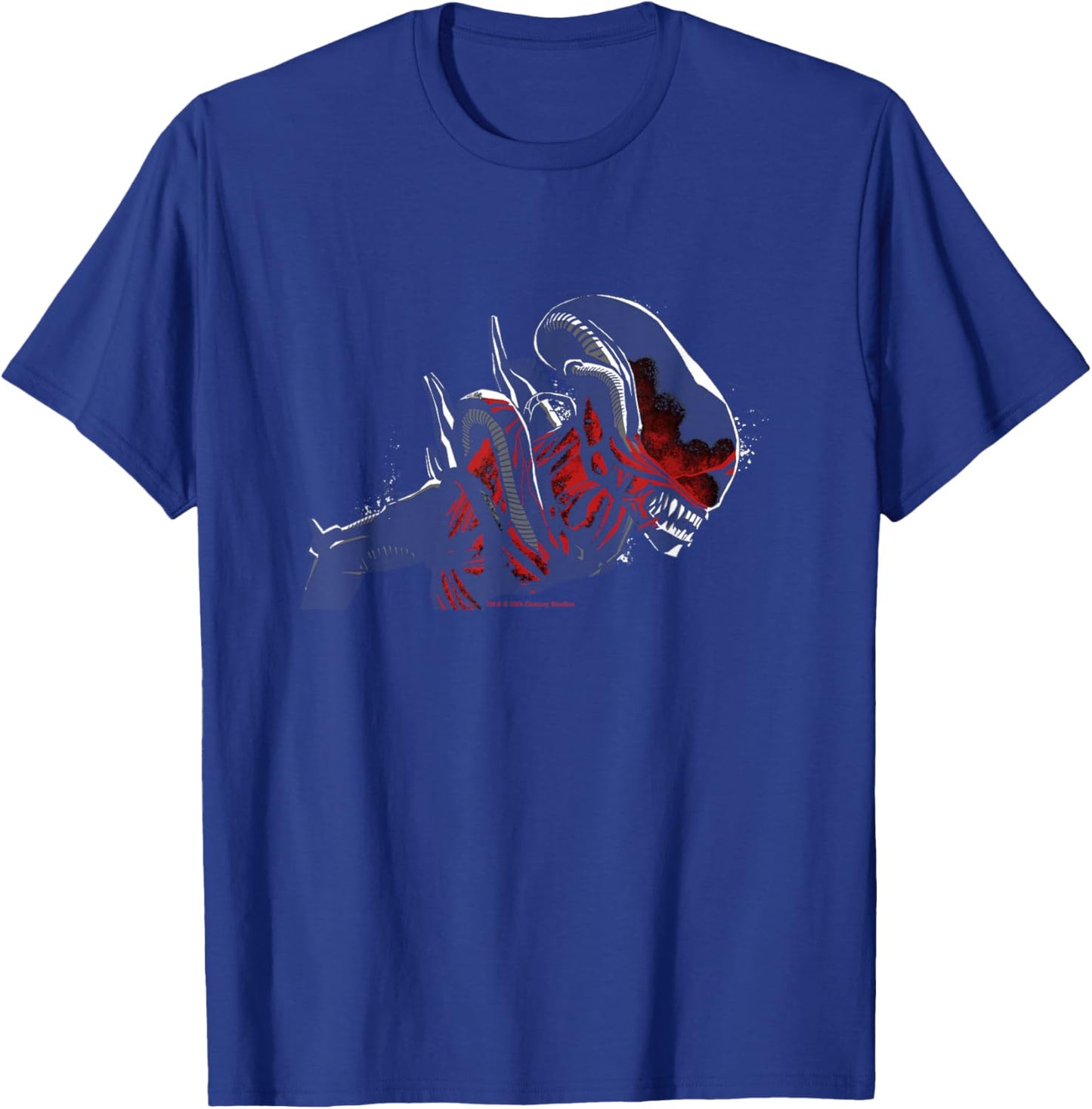 Alien: Romulus Xenomorph Red Distressed Glow T-Shirt - T-Shirt | Royal