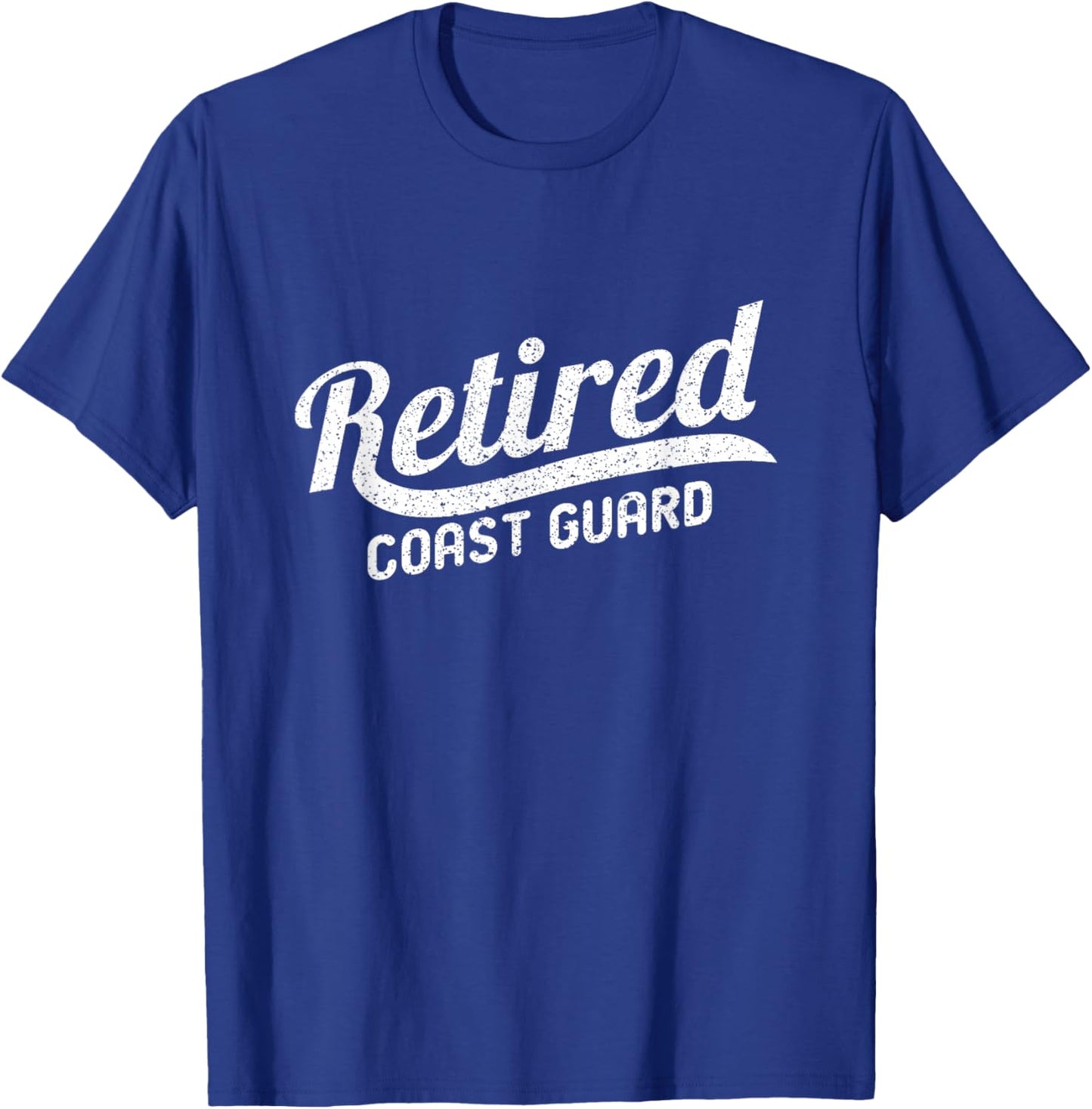 Classic Retirement Retro Retired Coast Guard T-Shirt - T-Shirt | Royal