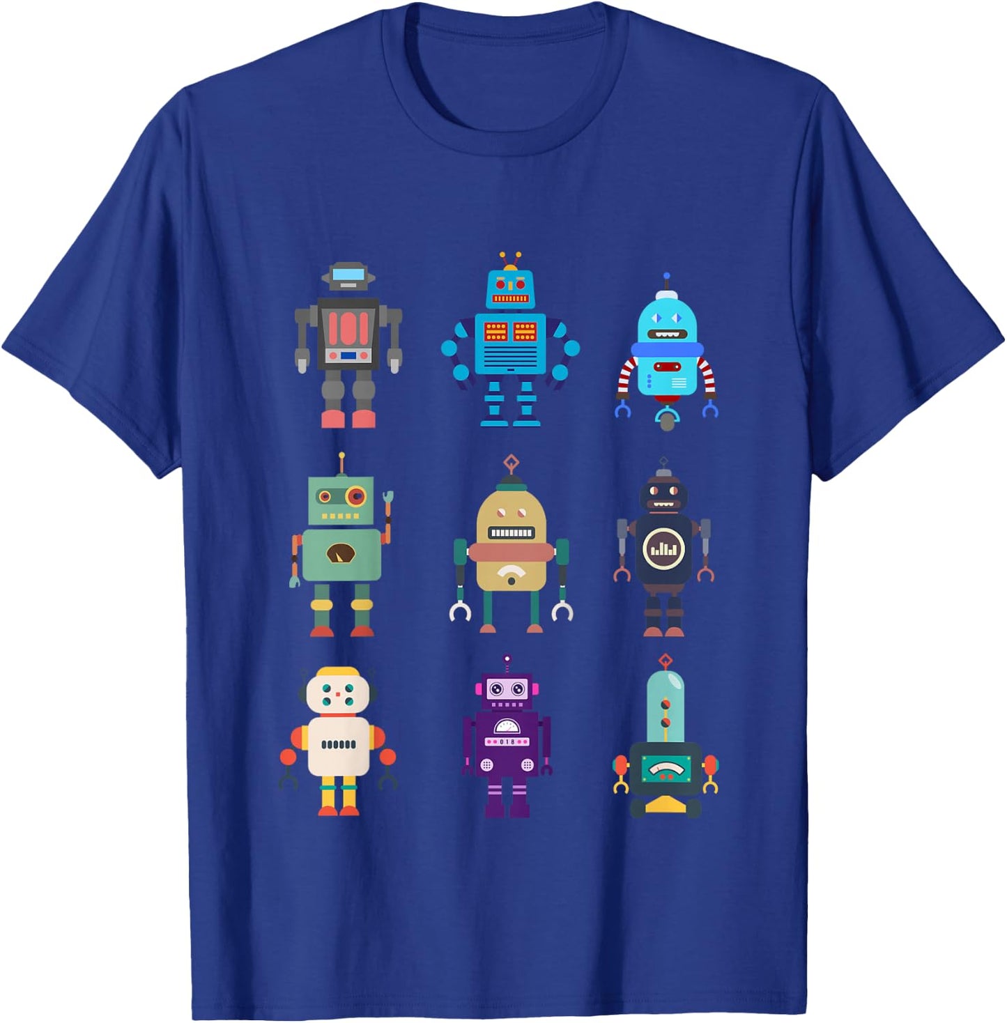 I Love Robot Gift All Ages Robotic Kids Girls Boys Robot T-Shirt - T-Shirt | Royal