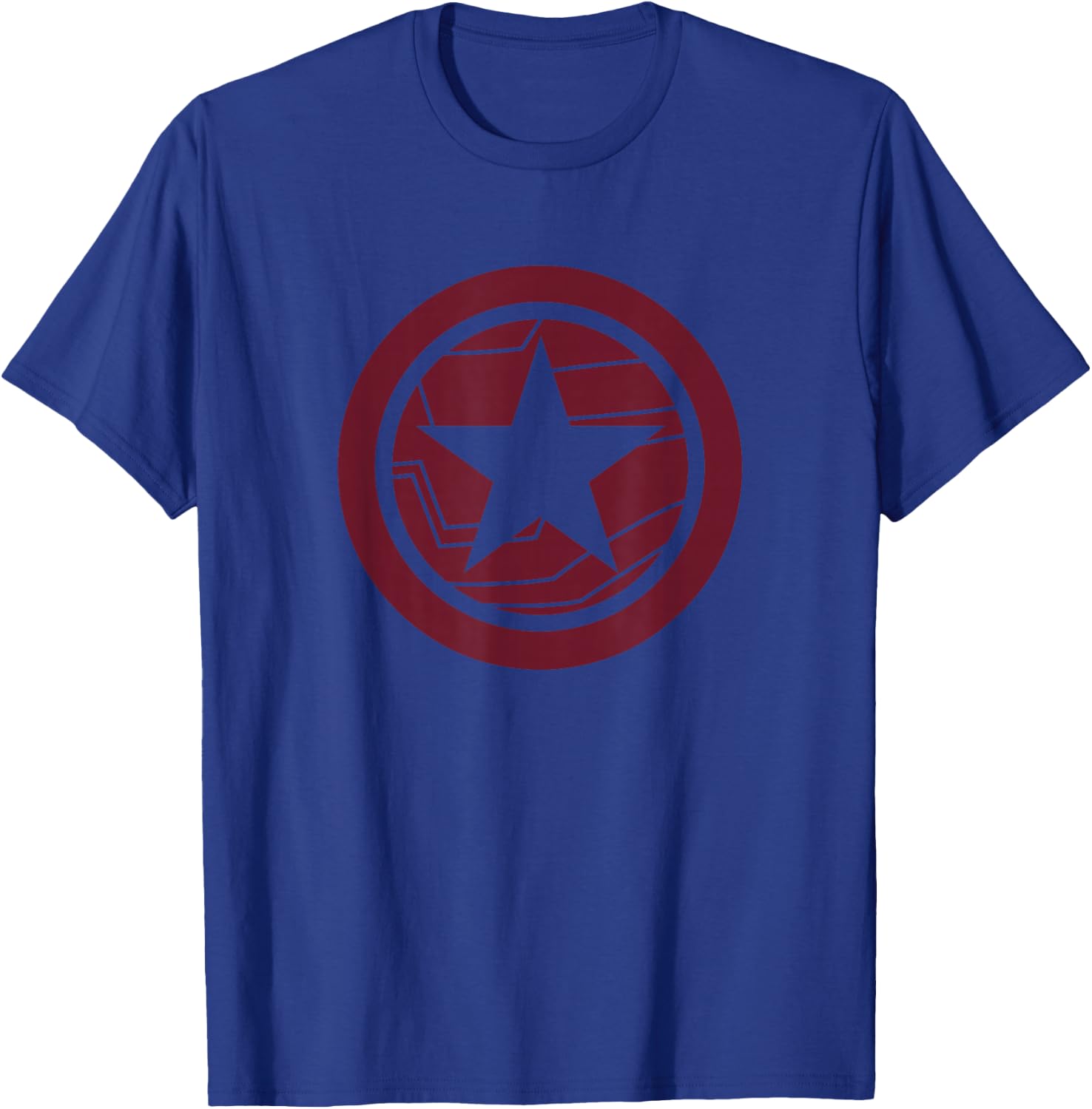 Marvel The Falcon and The Winter Soldier Bucky Red Logo T-Shirt - T-Shirt | Royal