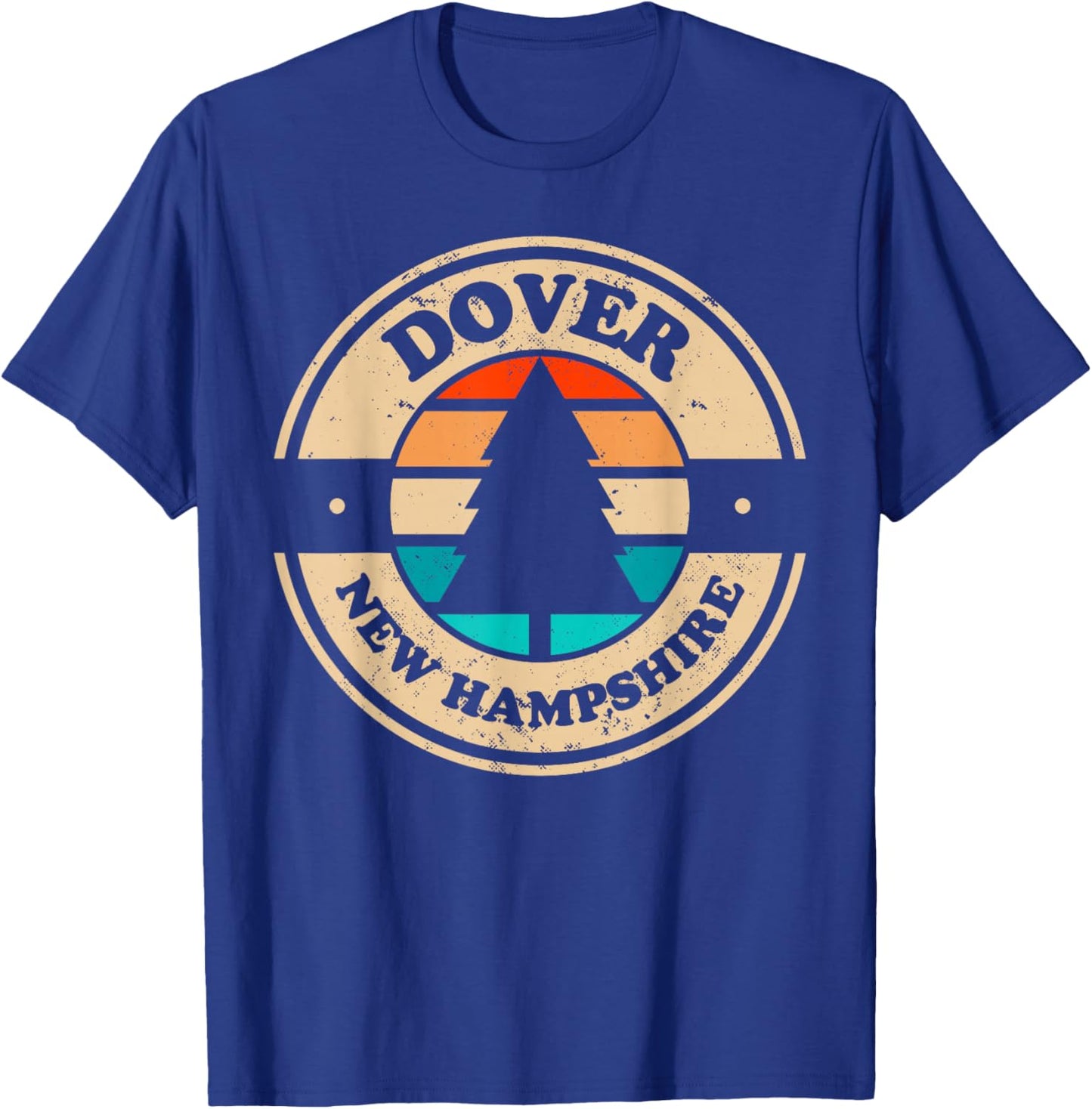 Dover New Hampshire NH Vintage Graphic Retro 70s 80s T-Shirt - T-Shirt | Royal