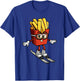 Funny French Fry Ski Potato Fries Skiing Instructor Outfit T-Shirt - T-Shirt | Royal