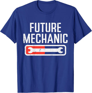 Kids Future Mechanic Car Auto Mechanic Garage Toddler Boys Kids T-Shirt - T-Shirt | Royal