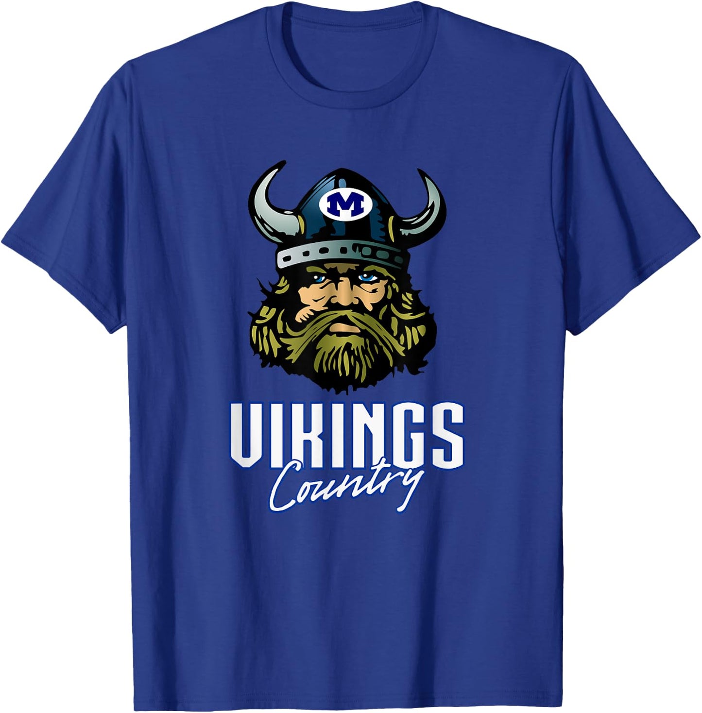 Miamisburg Vikings Logo Country HS T-Shirt - T-Shirt | Royal