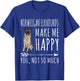 Norwegian Elkhounds Make Me Happy You Not So Much Dog Lover Men Women T-Shirt - T-Shirt | Royal