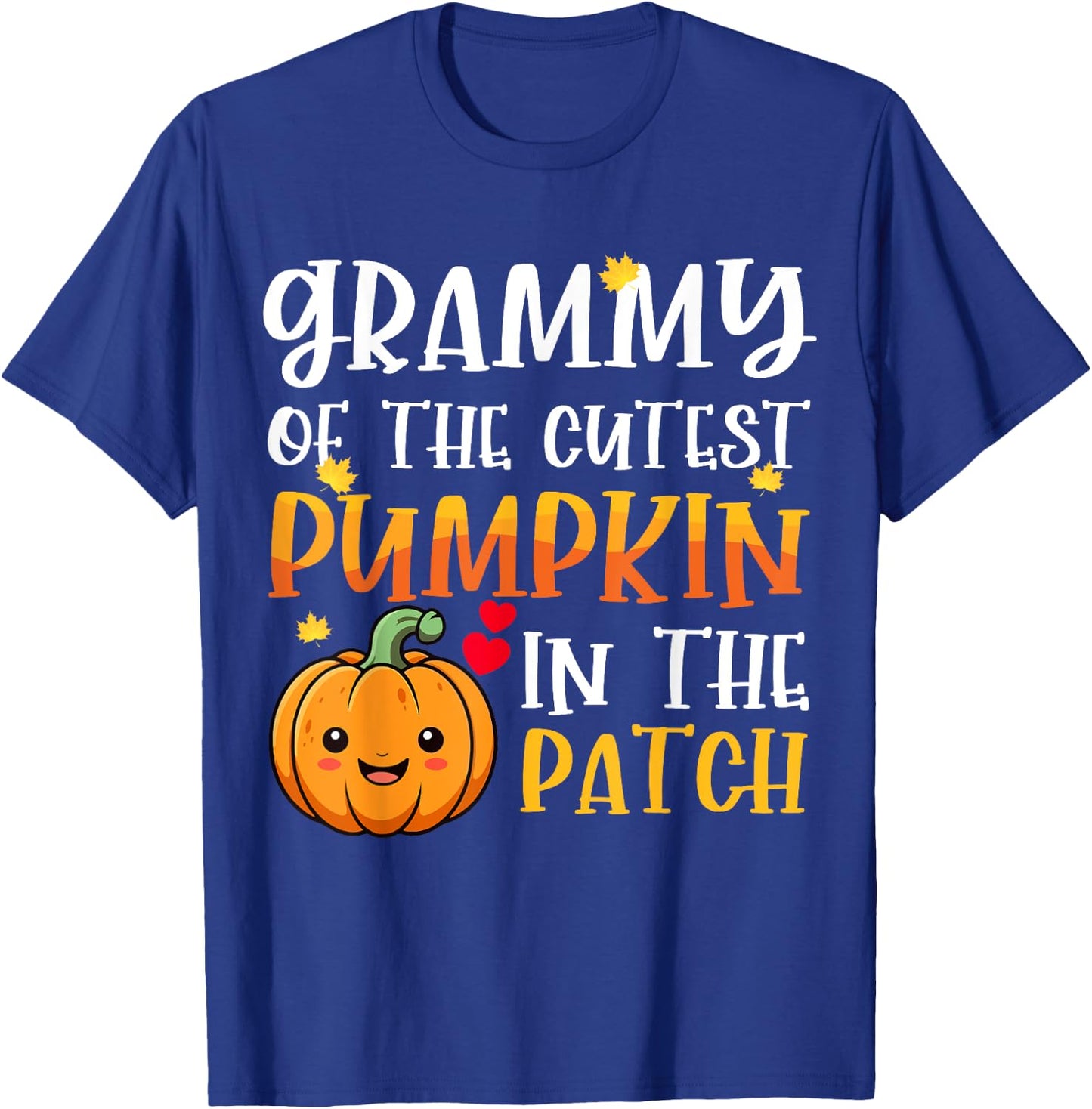 Grammy Of Cutest Pumpkin In The Patch Halloween Thanksgiving T-Shirt - T-Shirt | Royal