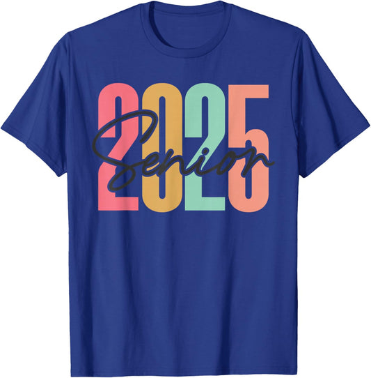 Senior 2025 Class of 2025 Graduation and Her T-Shirt - T-Shirt | Royal