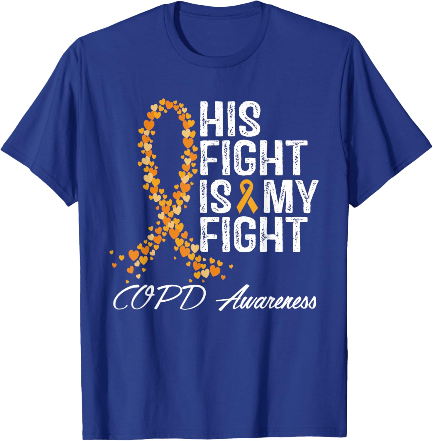 COPD Awareness Fight Chronic Obstructive Pulmonary Disease T-Shirt - T-Shirt | Royal