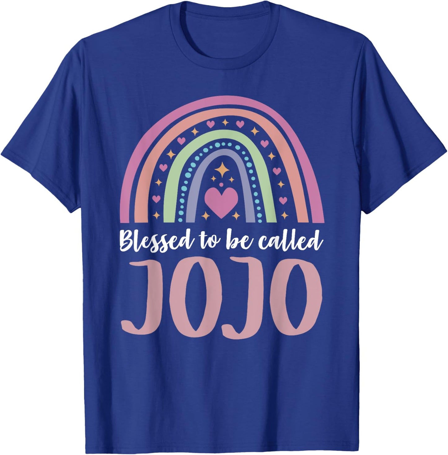 Jojo Shirt for Grandma Women Mothers Day Blessed Jojo T-Shirt - T-Shirt | Royal