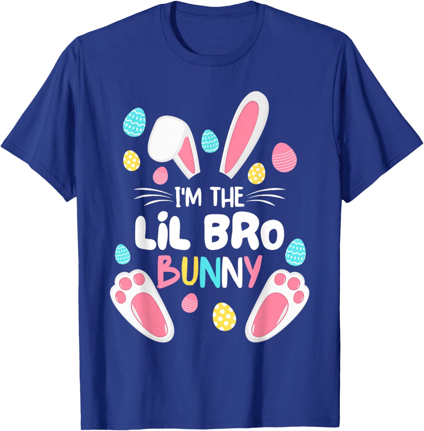 I'm The Brother Bunny Lil Bro Matching Family Easter 2025 T-Shirt - T-Shirt | Royal