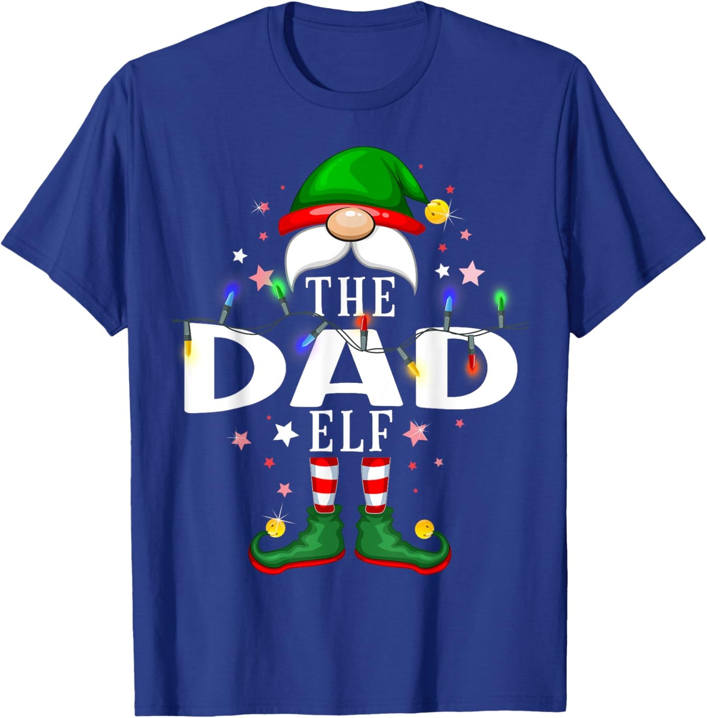 The Dad Elf Christmas Family Pajama Party T-Shirt - T-Shirt | Royal