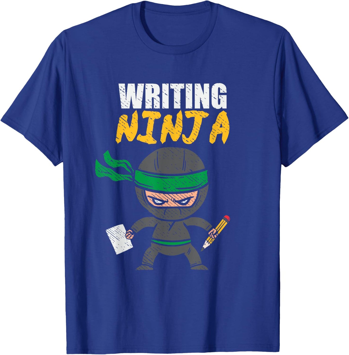 Writing Ninja Author Script Editor Book Lover Story Writer T-Shirt - T-Shirt | Royal