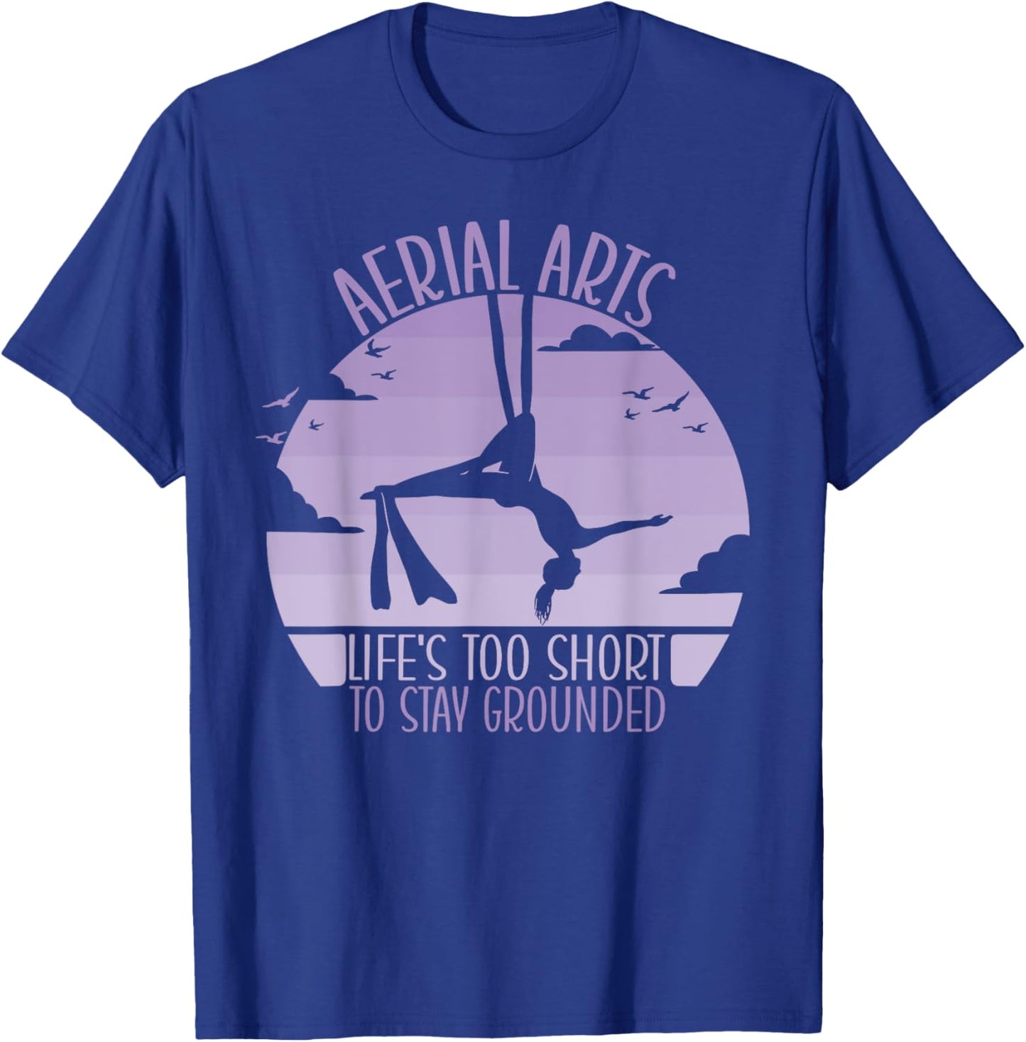 Aerialist Acrobatics Yoga Aerial Silks Aerial Arts T-Shirt - T-Shirt | Royal
