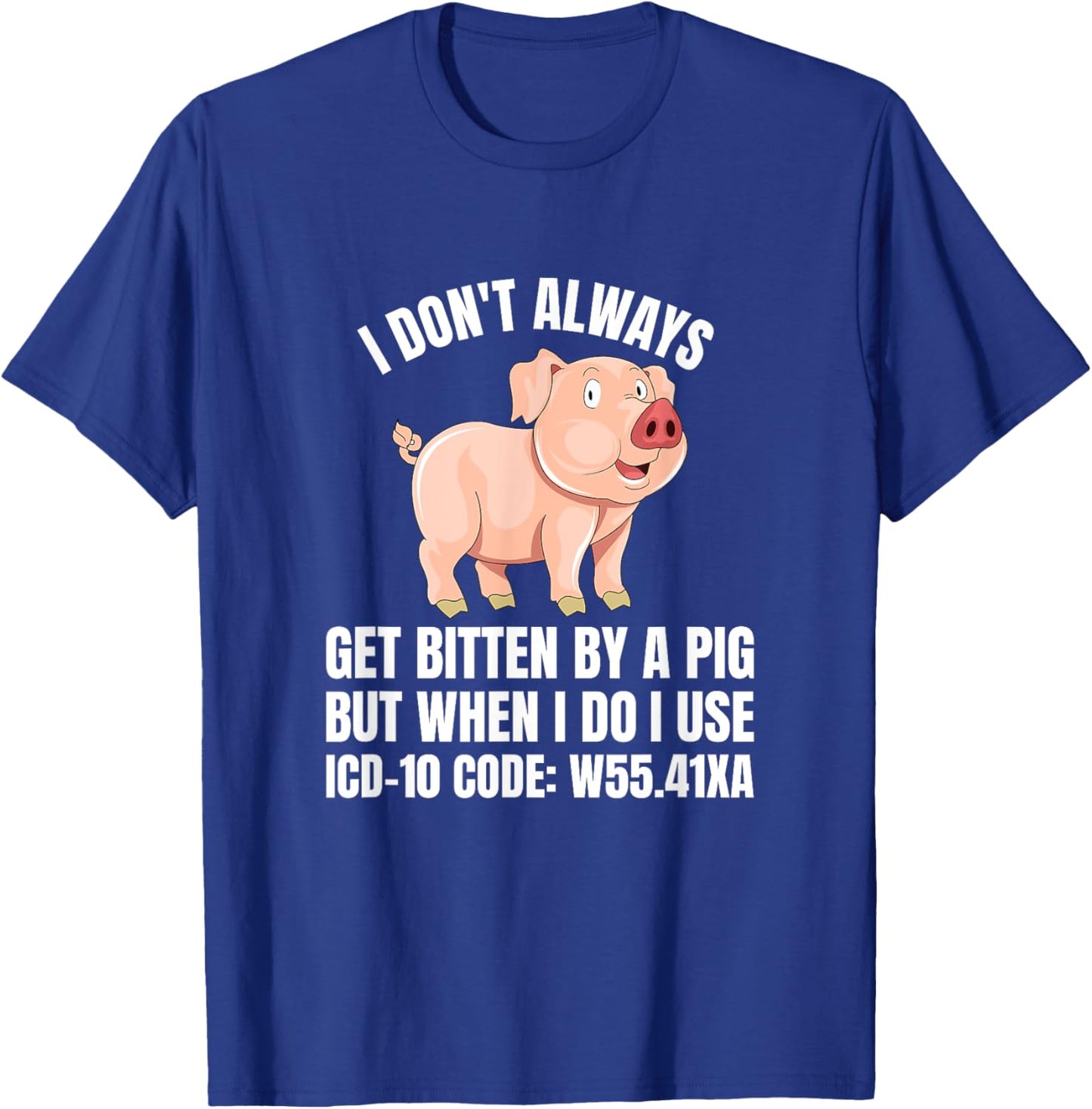 ICD-10 Code W55.41XA Humor Medical Coding Medics Coder T-Shirt - T-Shirt | Royal