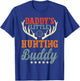 Retro Daddy's Little Hunting Buddy For Dad Boy Funny Deer T-Shirt - T-Shirt | Royal