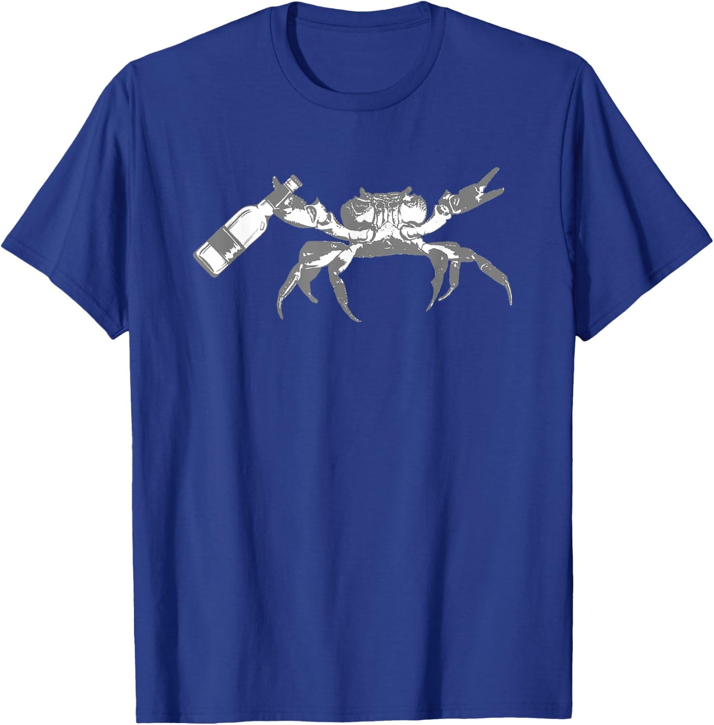 Crab Drinking Beer T-Shirt - T-Shirt | Royal