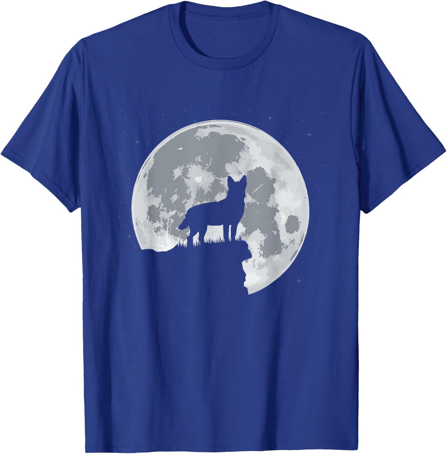 Unique Cool Australian Cattle Dog Red Blue Heeler Moon Gift Women Girls Kids T-Shirt - T-Shirt | Royal