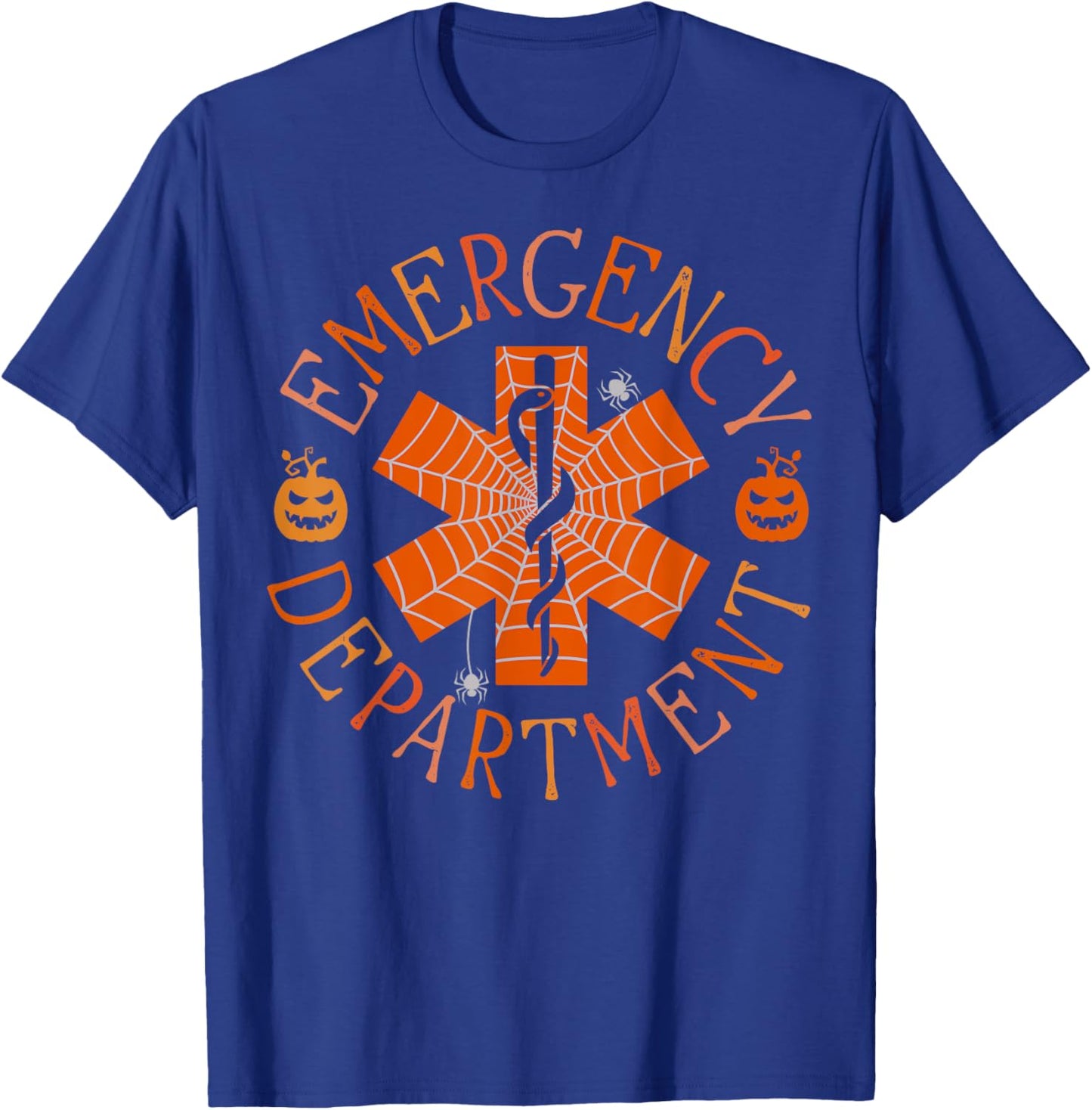 Emergency Department ER Nurse Halloween Emergency Room Tech T-Shirt - T-Shirt | Royal