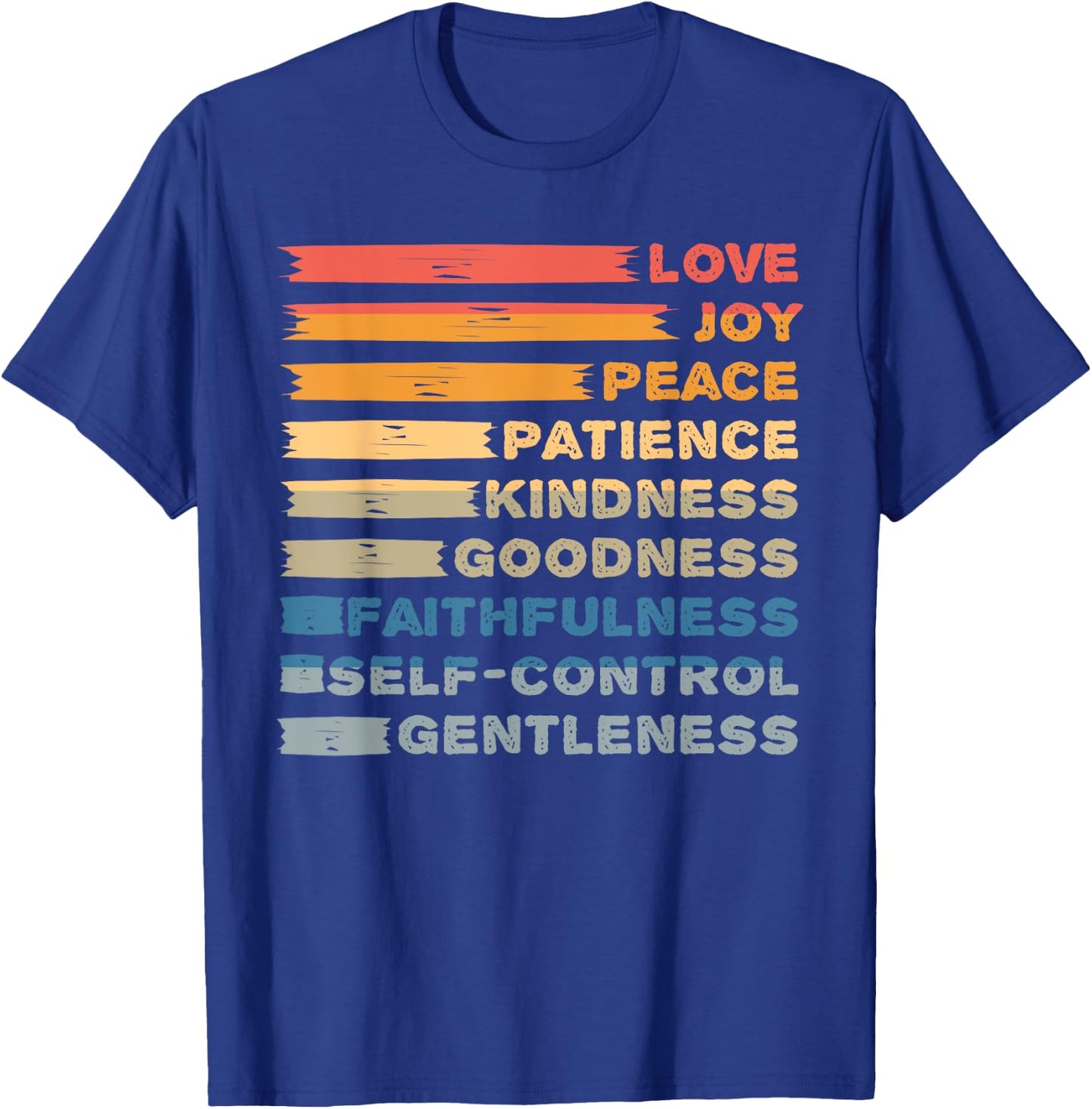 Fruit of The Spirit - Christian Bible Verse - Love Joy Peace T-Shirt - T-Shirt | Royal