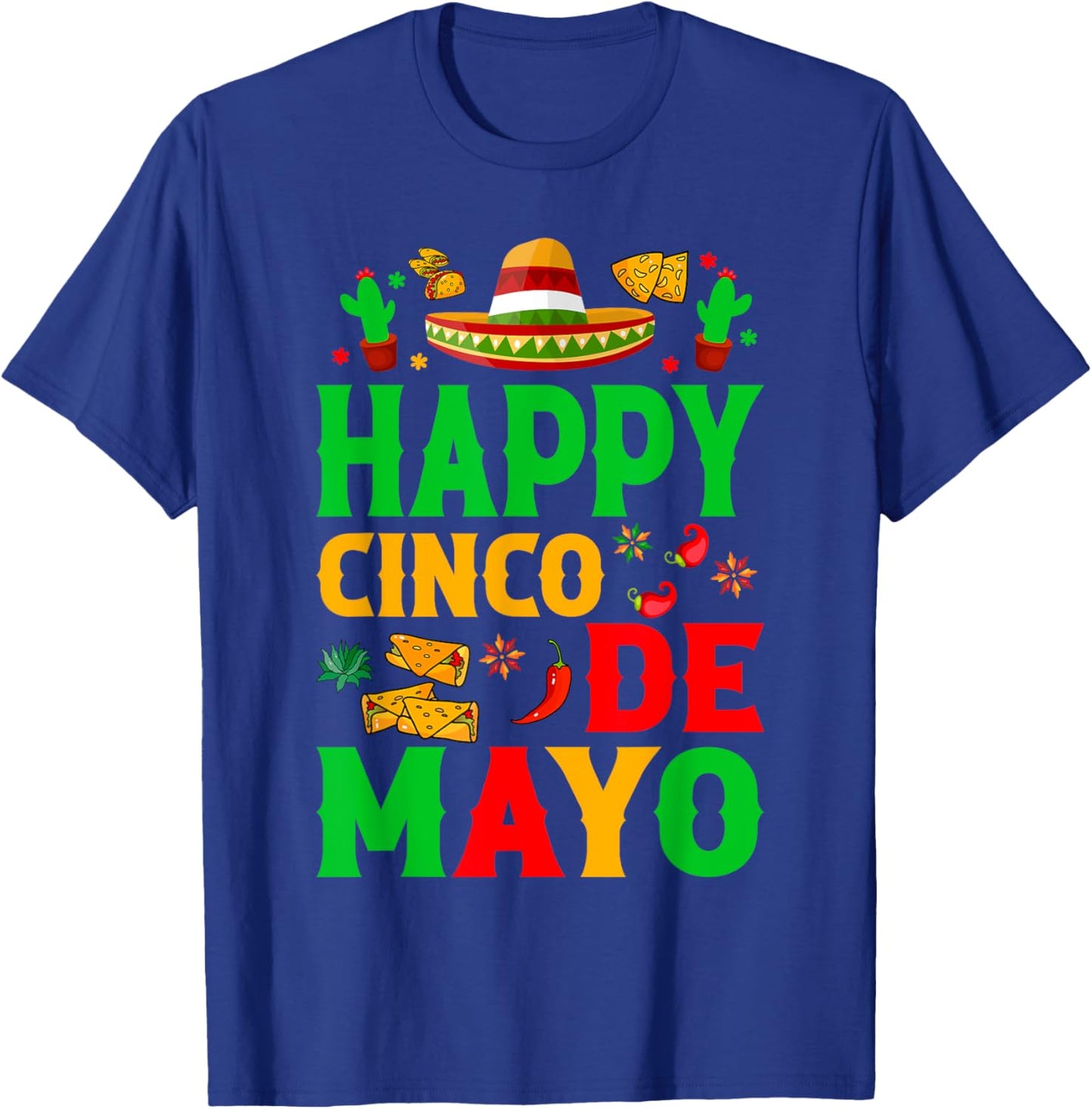 Happy Cinco De Mayo Mexican Fiesta Squad 5 De Mayo Mexican T-Shirt - T-Shirt | Royal