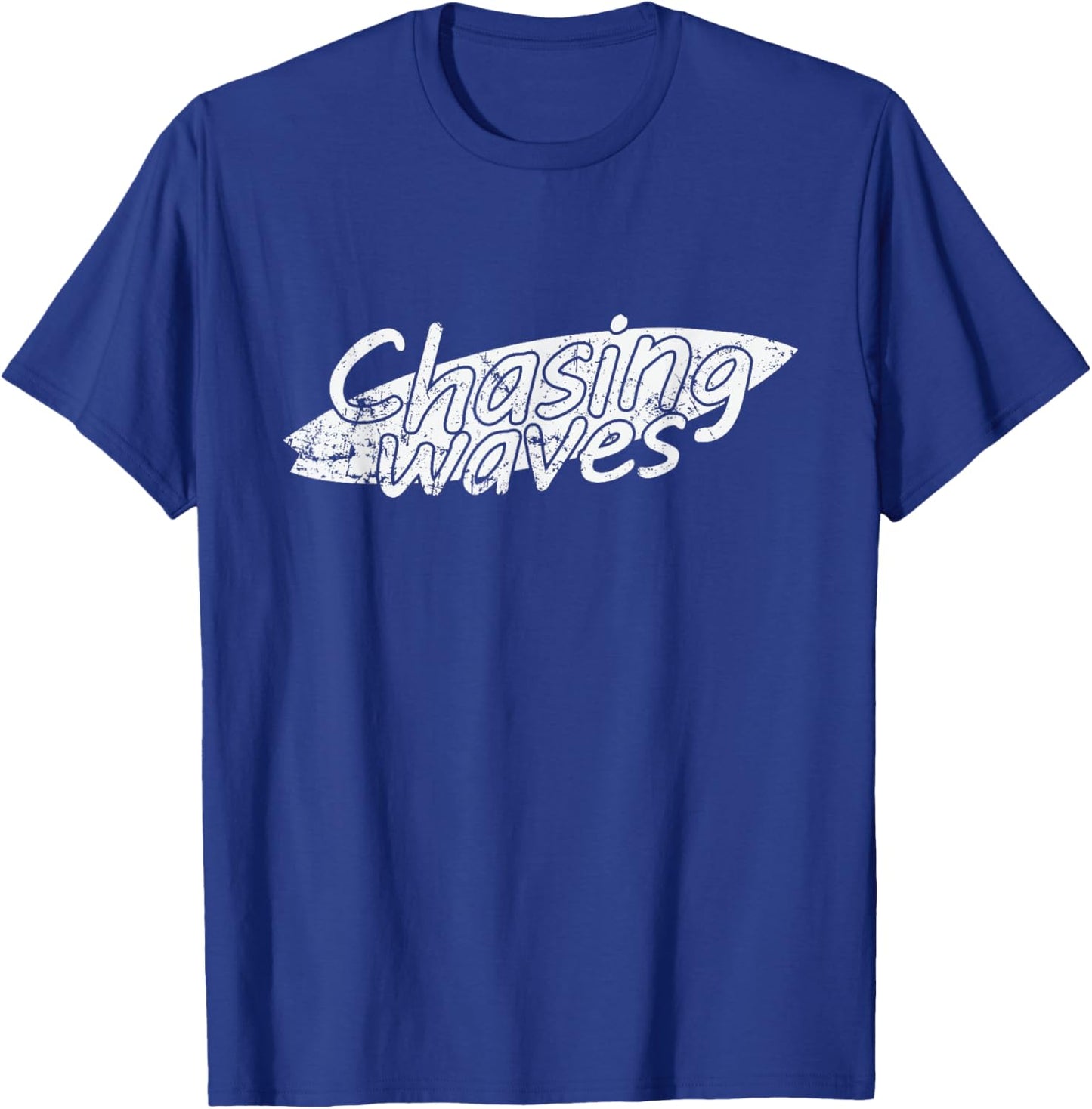 Chasing Waves Surfing Water Sports T-Shirt - T-Shirt | Royal