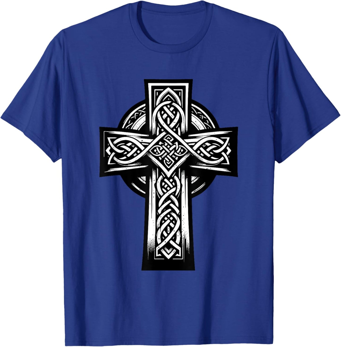 Irish Cross St Patrick's Day Celtic Knots Christian T-Shirt - T-Shirt | Royal