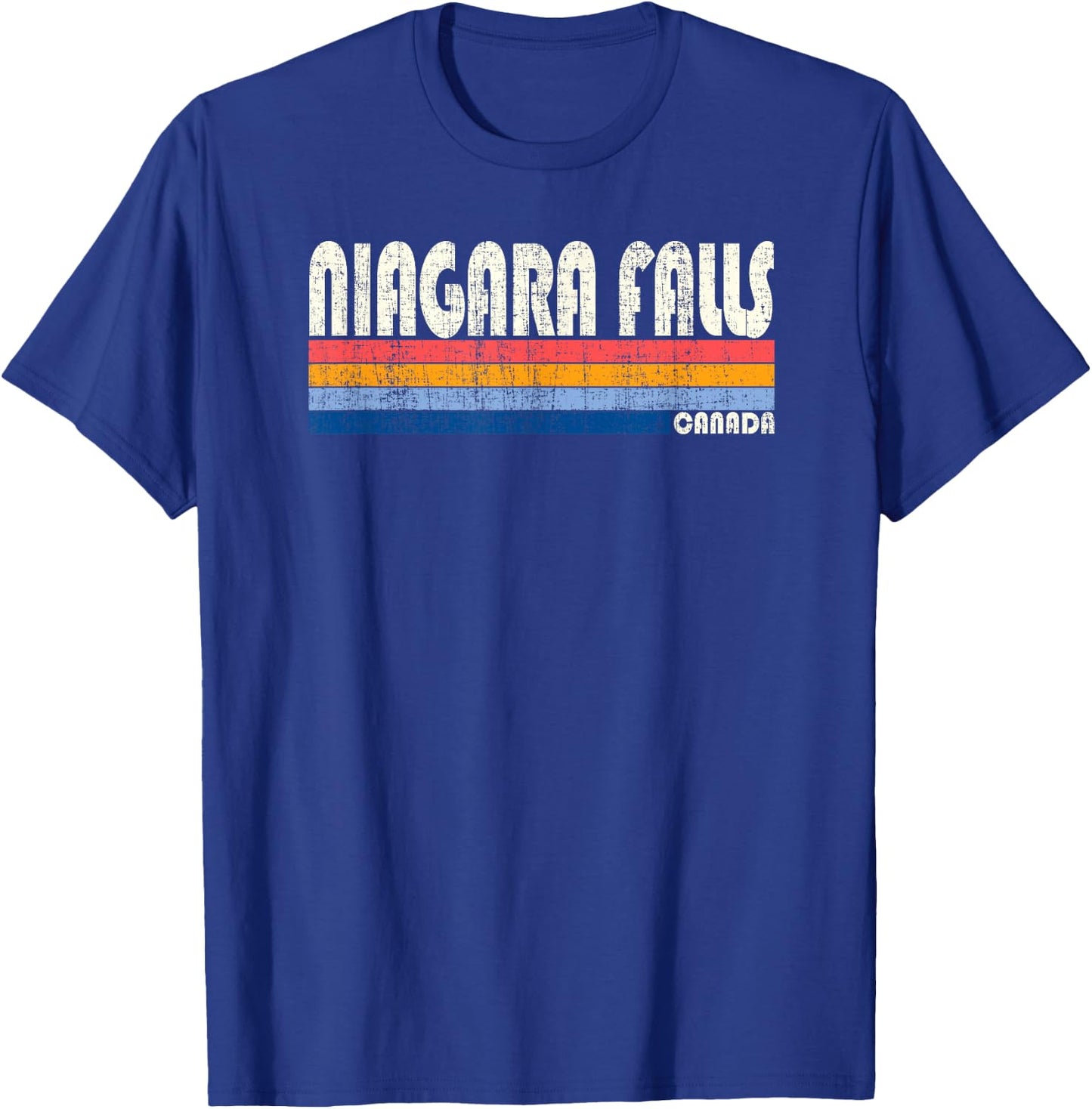 Vintage 70s Niagara Falls, Canada T-Shirt - T-Shirt | Royal