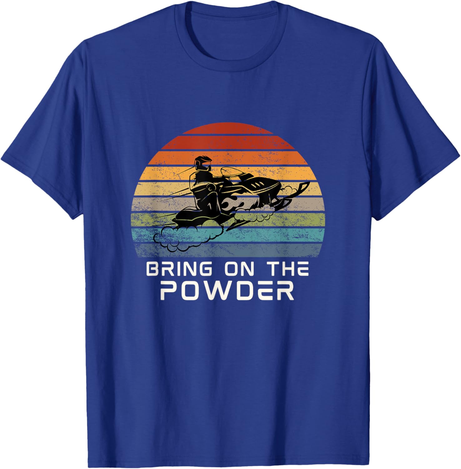 Bring on The Power Snowmobiling Funny Snowmobile T-Shirt - T-Shirt | Royal