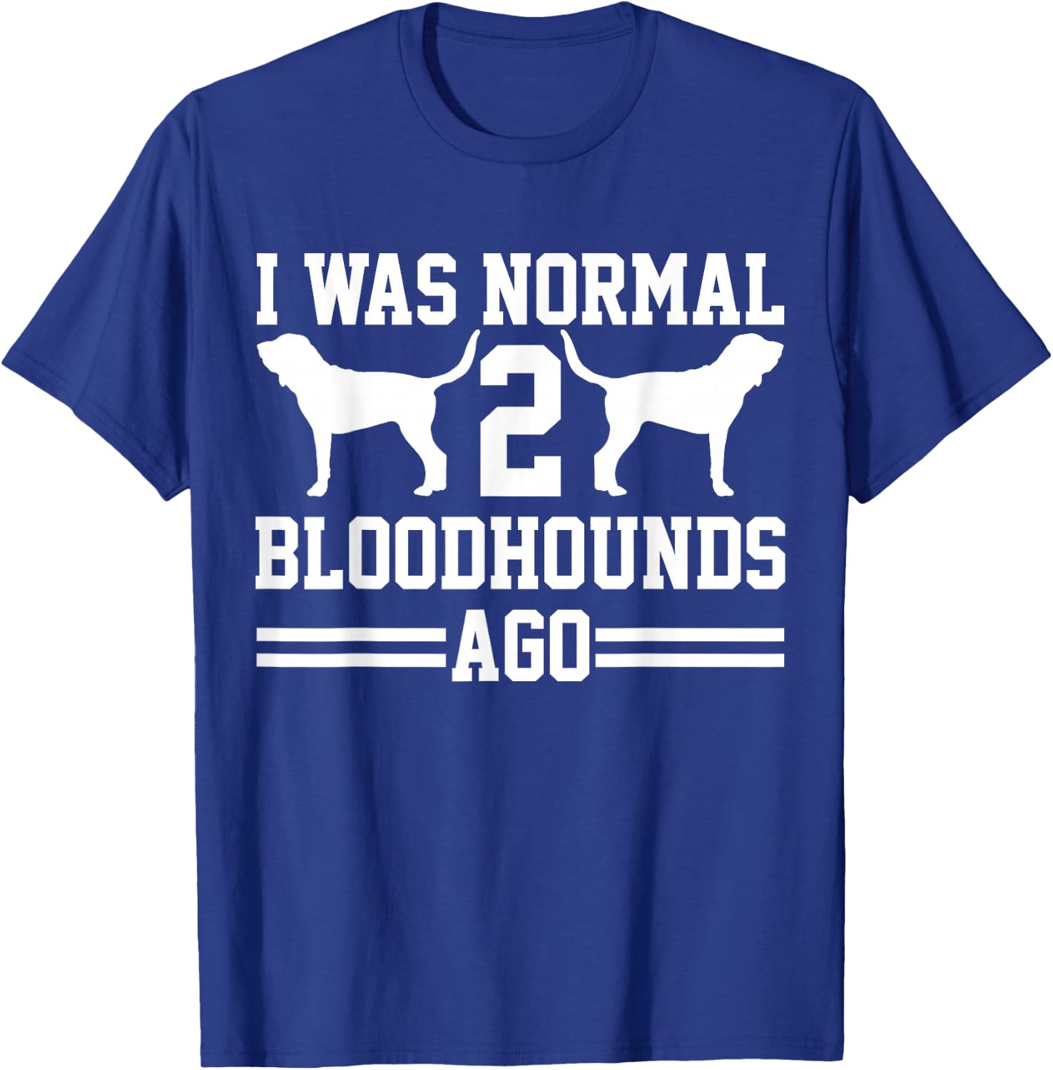 Bloodhound Owner Gifts Women's -Kids Classic Fit Black Cotton Polyester Blend T-Shirt - T-Shirt | Royal