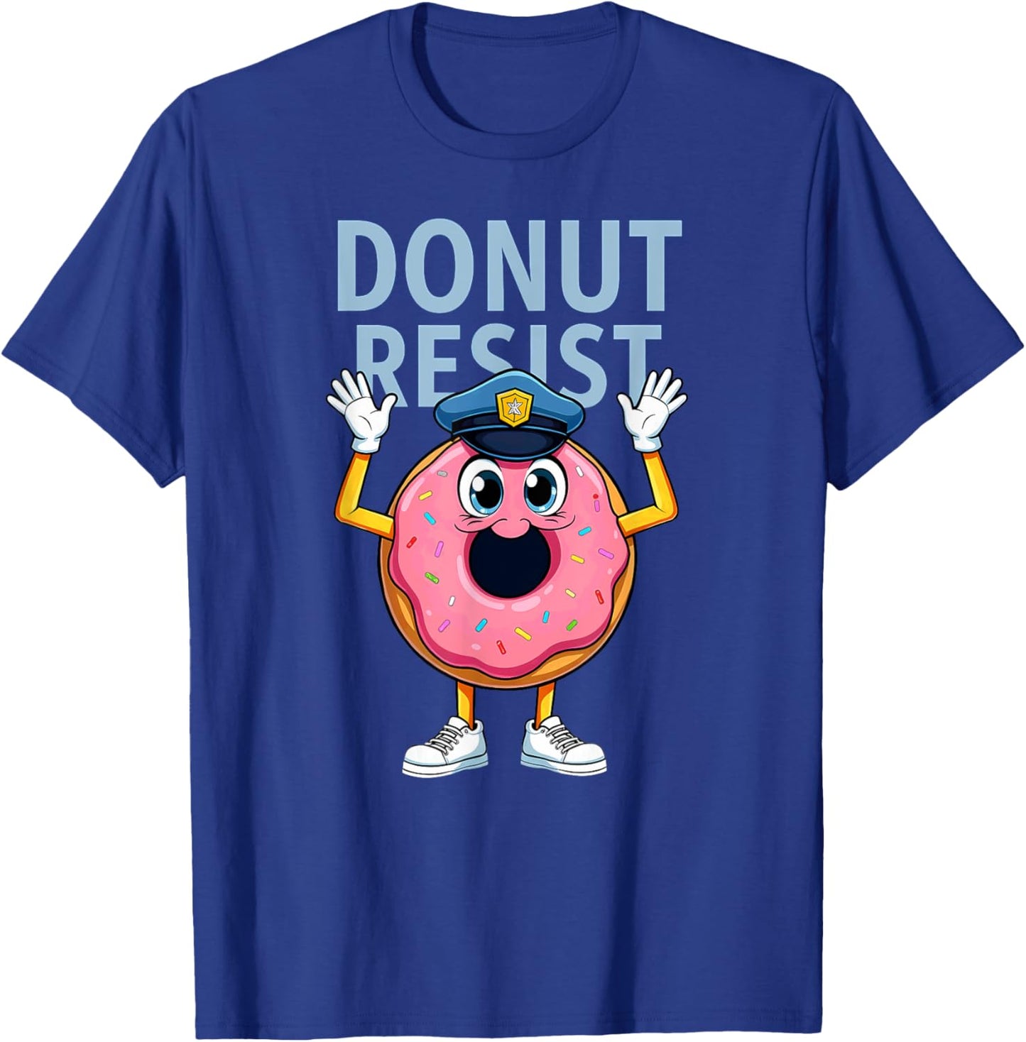 Doughnut Lover Donut Cop Halloween T-Shirt - T-Shirt | Royal