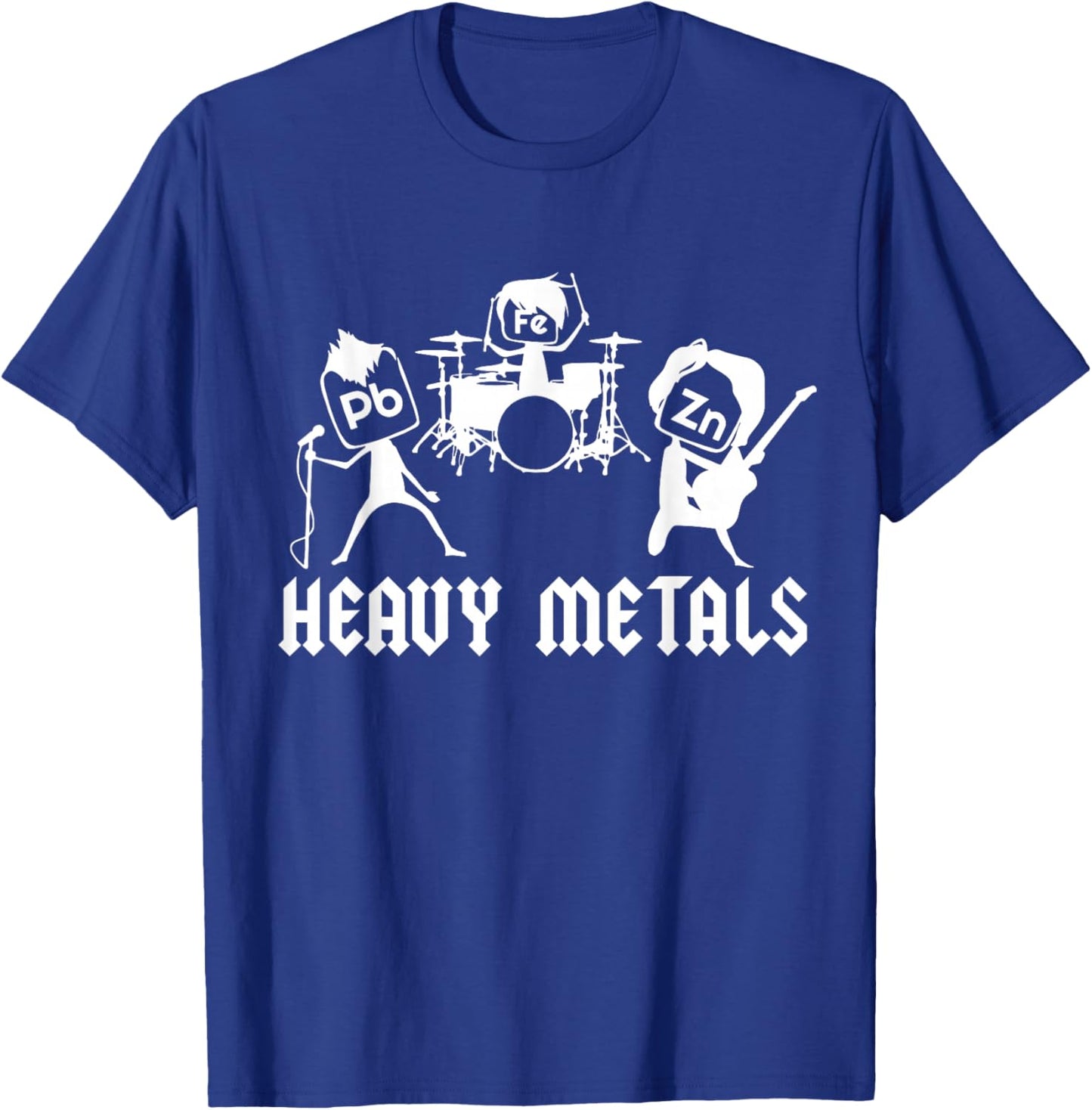 Teacher Funny Saying Heavy Metals Rocks Chemistry Music love T-Shirt - T-Shirt | Royal