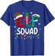 Funny Elf Family Christmas Matching Pajamas Xmas Elf Squad T-Shirt - T-Shirt | Royal