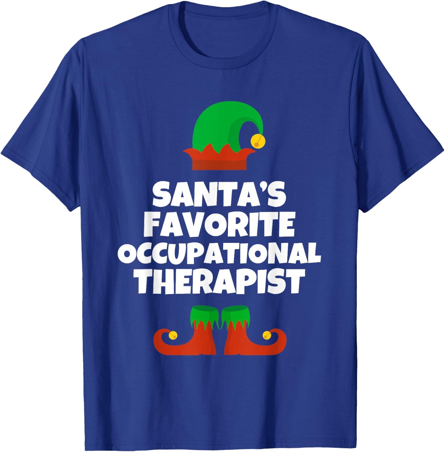 Santas Favorite Occupational Therapist Christmas Pj Therapy T-Shirt - T-Shirt | Royal
