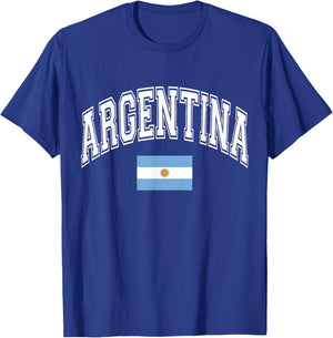 Argentina Argentinian Flag T-Shirt - T-Shirt | Royal