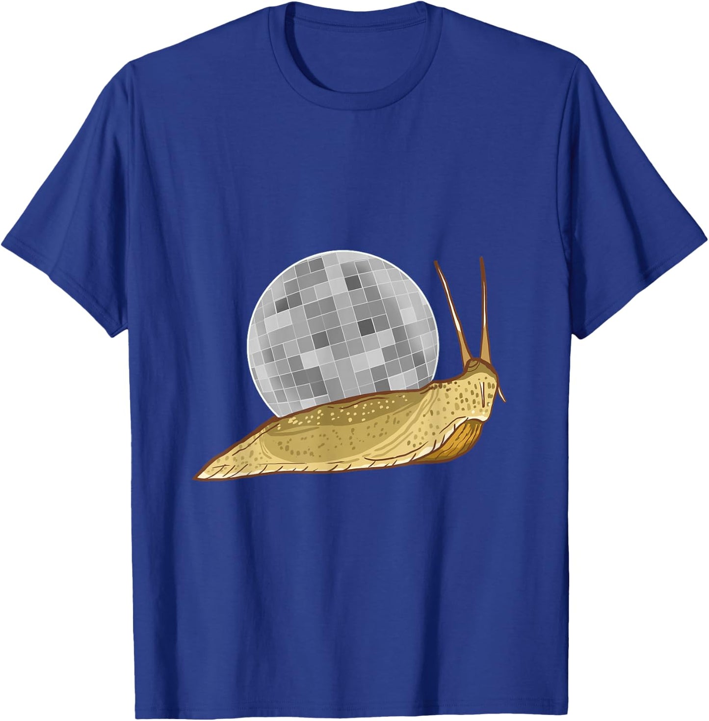 Snail Disco Ball Funny Crystal Shell Animal Lover Gift T-Shirt - T-Shirt | Royal