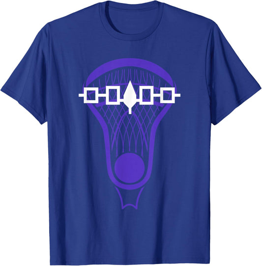 Iroquois Flag Lacrosse Stick Lax Player T-Shirt - T-Shirt | Royal