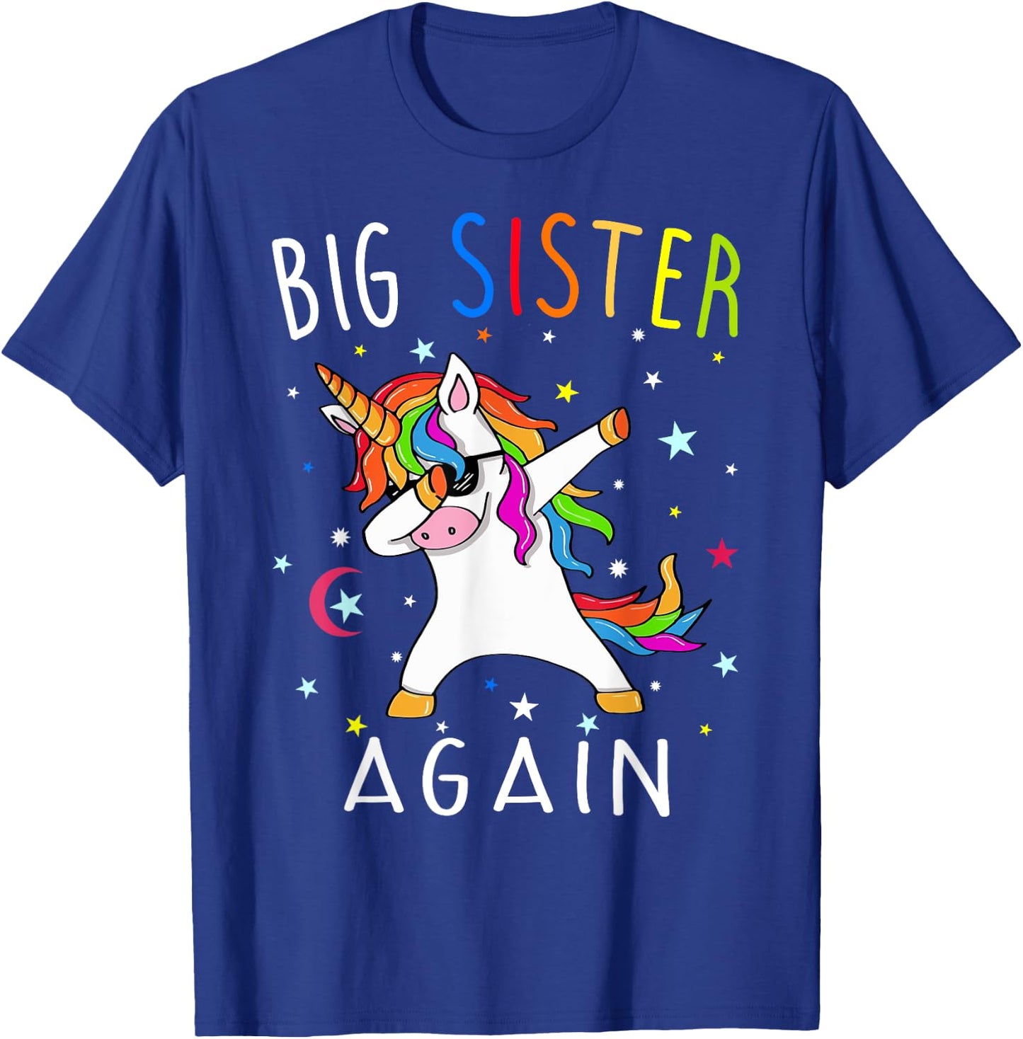 Big Sister Again - Sibling older daughter shirt gift T-Shirt - T-Shirt | Royal