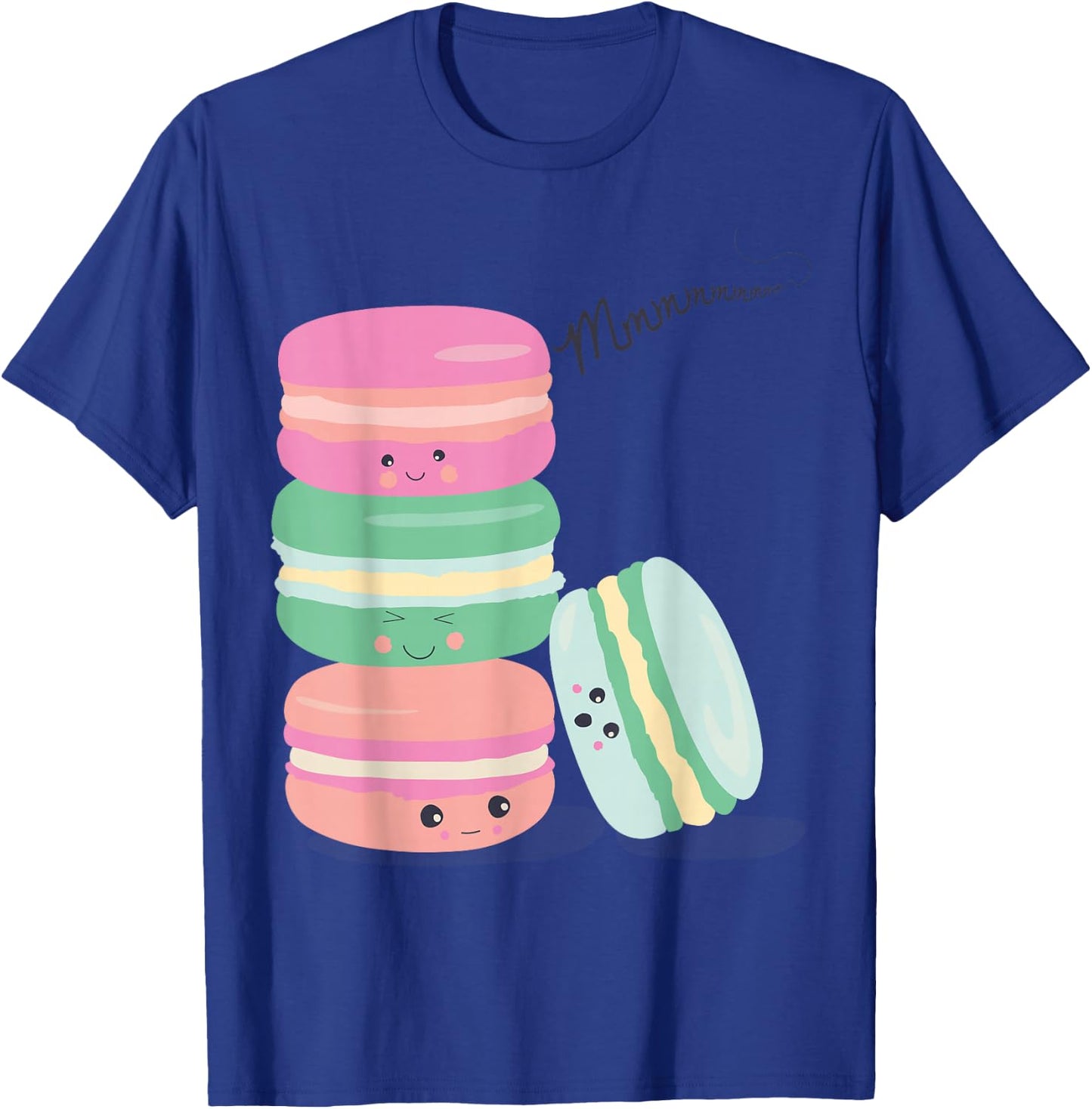 Paris France Souvenir Retro Macarons Kawaii Vintage Picture T-Shirt - T-Shirt | Royal