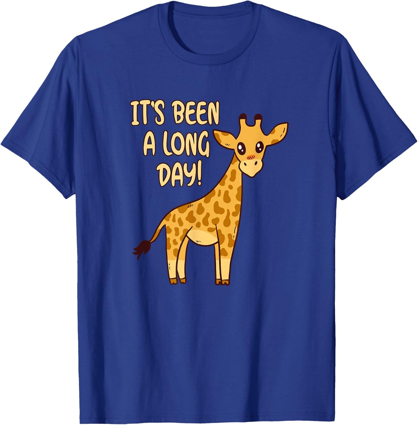 It's Been A Long Day - Funny Cute Giraffe Pajamas T-Shirt - T-Shirt | Royal
