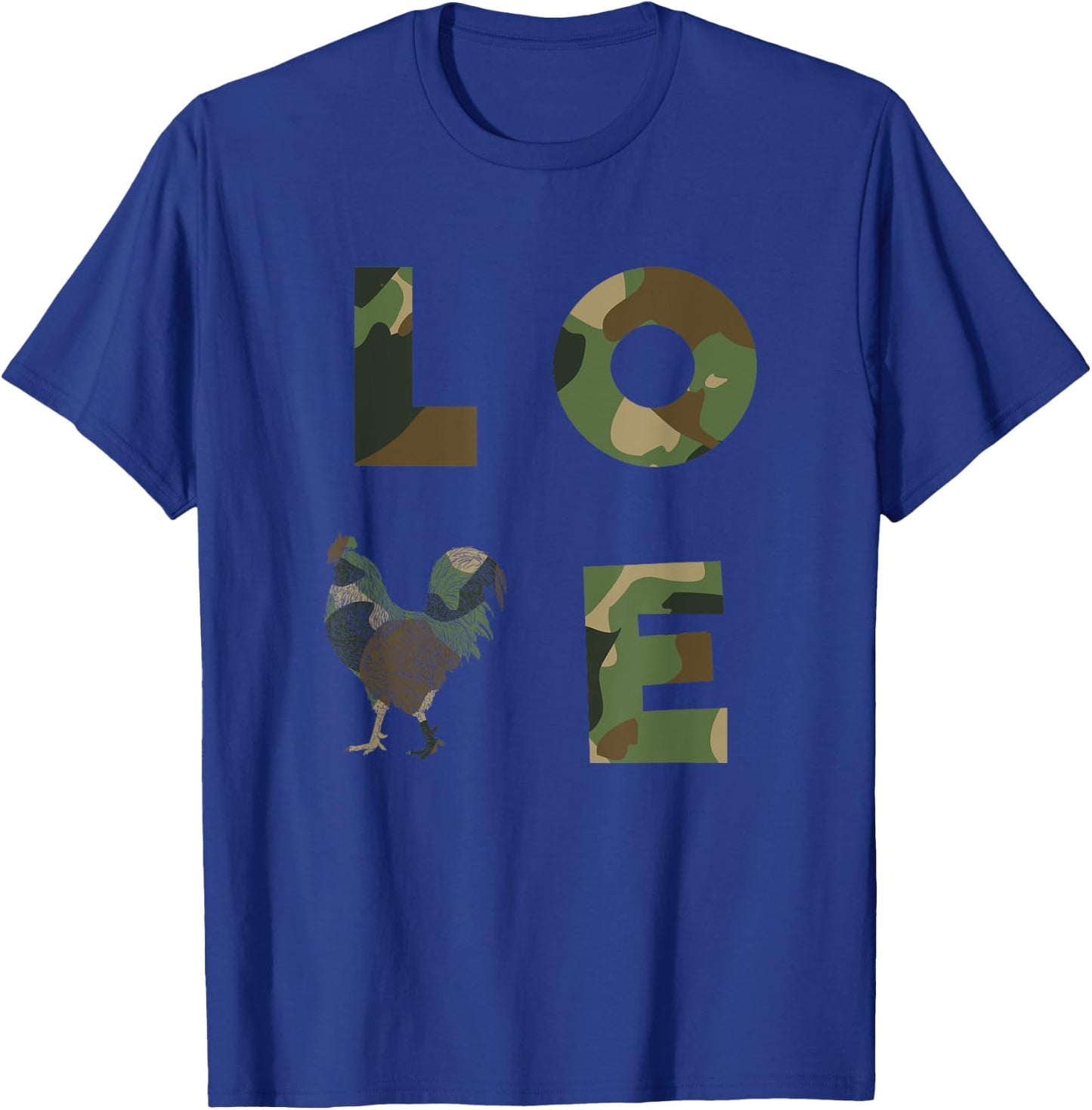 Chicken Whisperer - Women Men Camo Camouflage Chicken Fan T-Shirt - T-Shirt | Royal