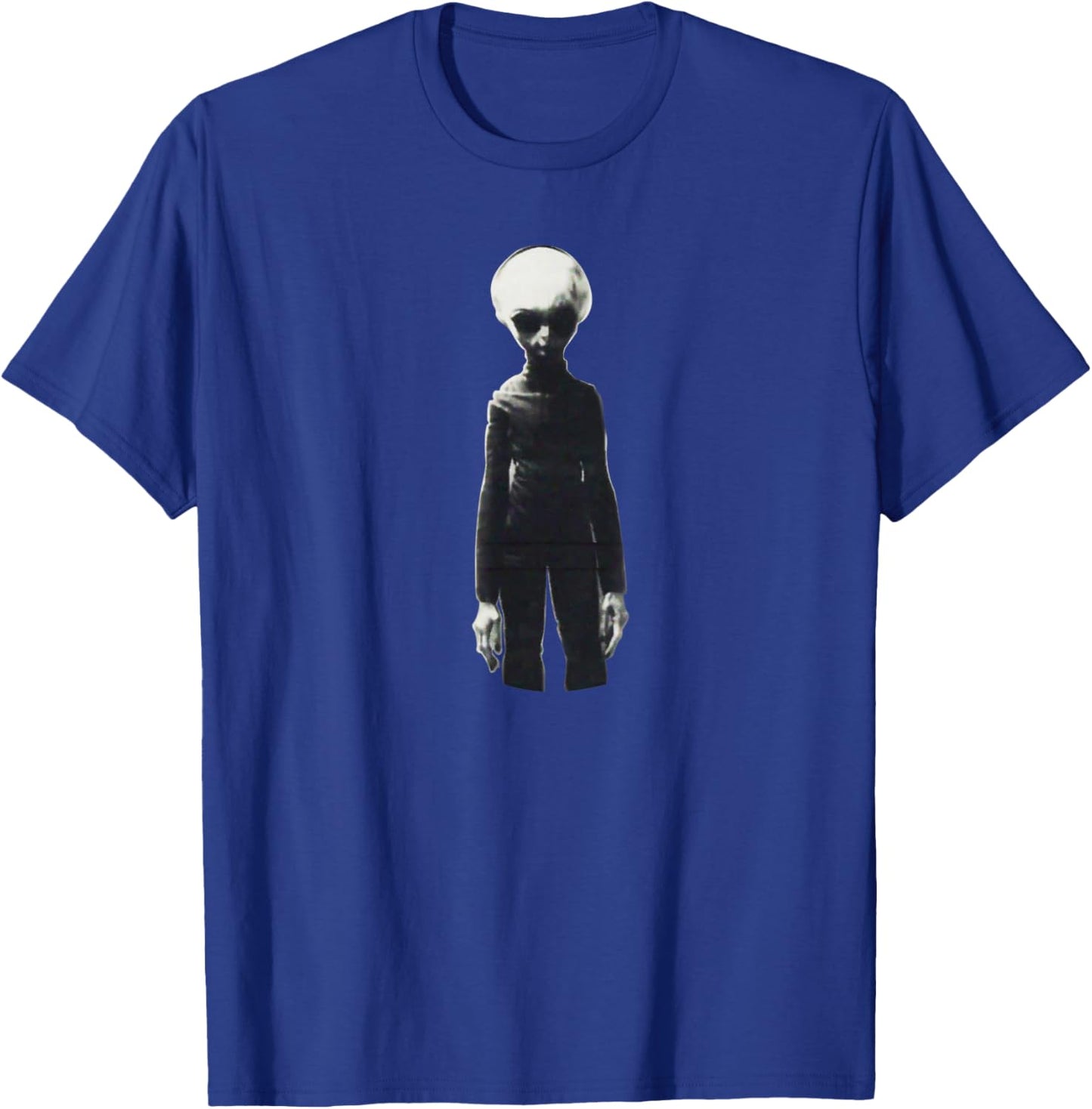 Skinny Bob The Alien | Top Secret Real Grey Extraterrestrial T-Shirt - T-Shirt | Royal