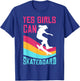 Funny Skateboard Gift Girls Kids Skateboarding Lovers T-Shirt - T-Shirt | Royal