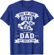 Dad Of Two Boys Like A Regular Dad Just Cooler Father's Day T-Shirt - T-Shirt | Royal