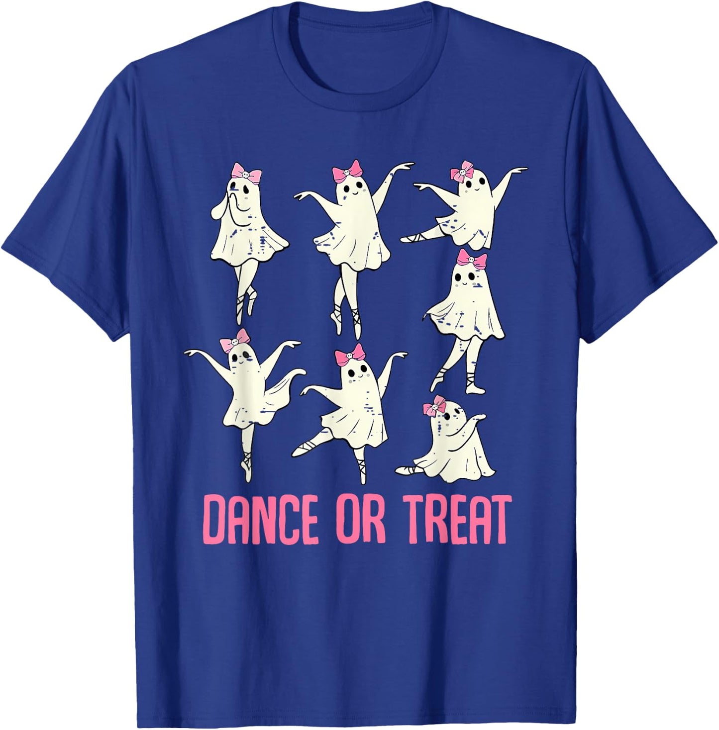Dance Or Treat Shirt Halloween Funny Ghost Ballet Dance T-Shirt - T-Shirt | Royal