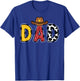 Cowboy Dad Western Rodeo Theme Kids Birthday Party T-Shirt - T-Shirt | Royal