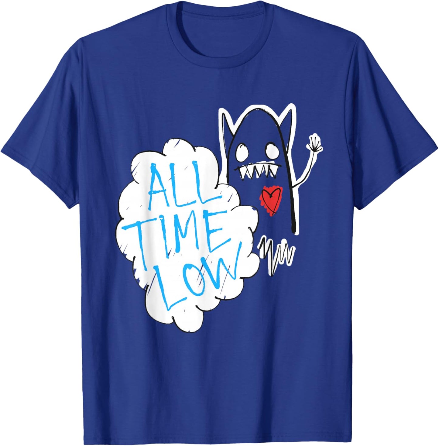 All Time Low Monster Heart T-Shirt - T-Shirt | Royal