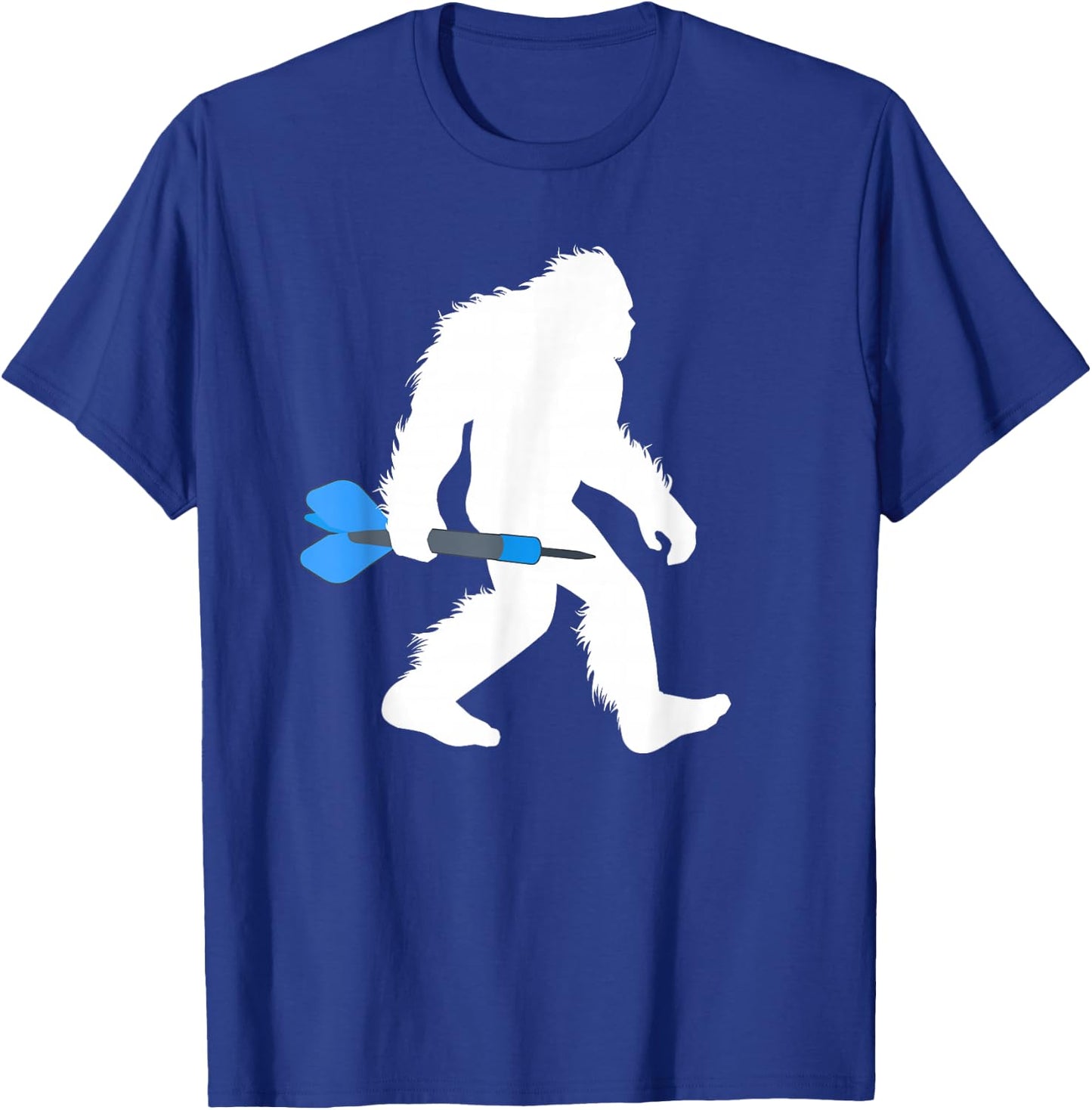 Bigfoot Darts Player Dartsmith Sasquatch Dartist T-Shirt - T-Shirt | Royal