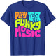 Slightly Unhinged Heather Play That Funky Music Word Art , Small, Black T-Shirt - T-Shirt | Royal